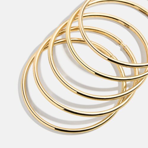 Alexia Bangle Bracelet Set - Gold