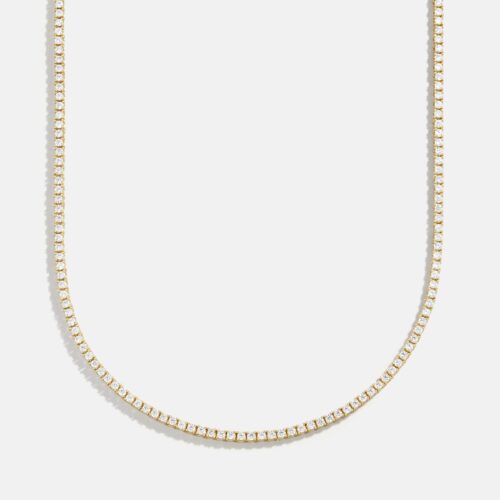 Billie 18K Gold Tennis Necklace - 18K Gold Plated Sterling Silver