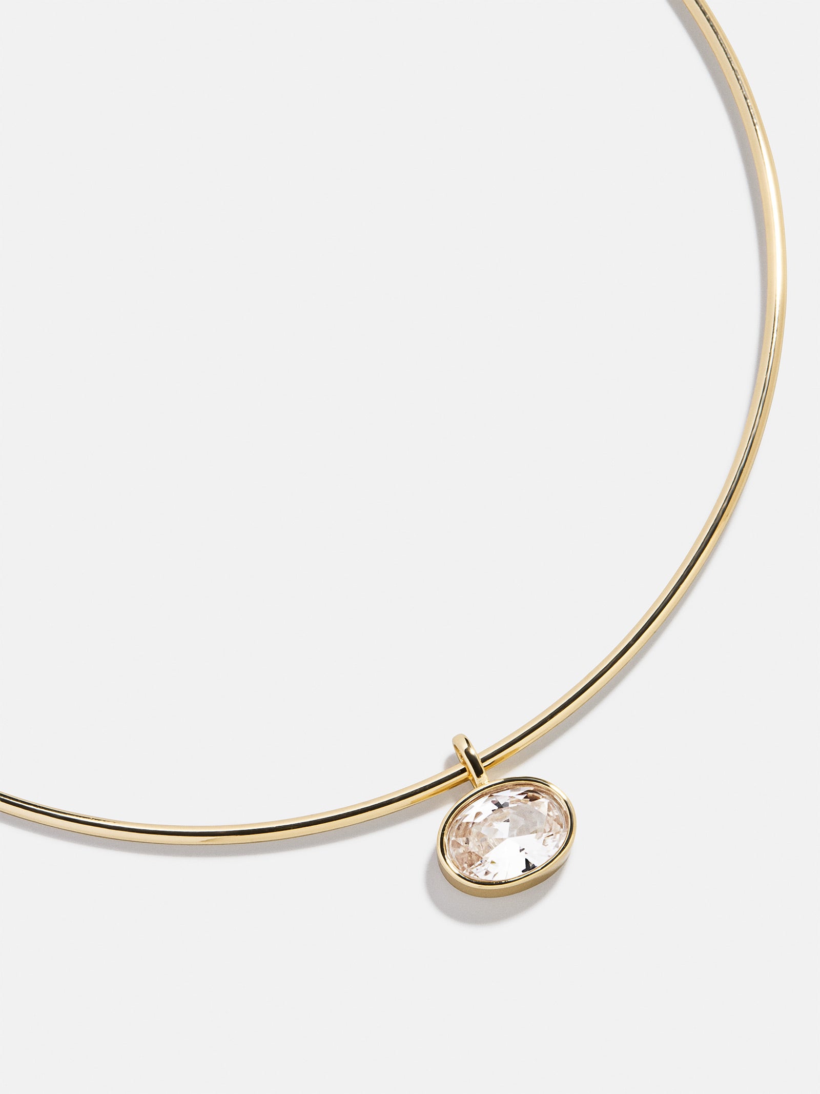 Lexi Crystal Collar Necklace - Bezel Collar Necklace - Image 3