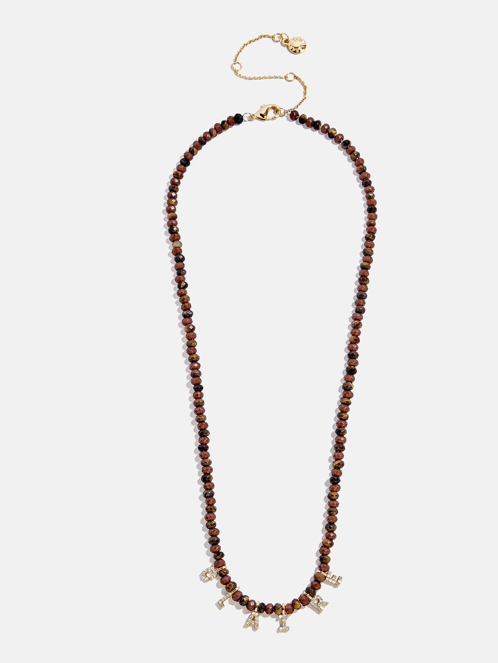Mini Semi-Precious Custom Necklace - Tiger's Eye - Image 8
