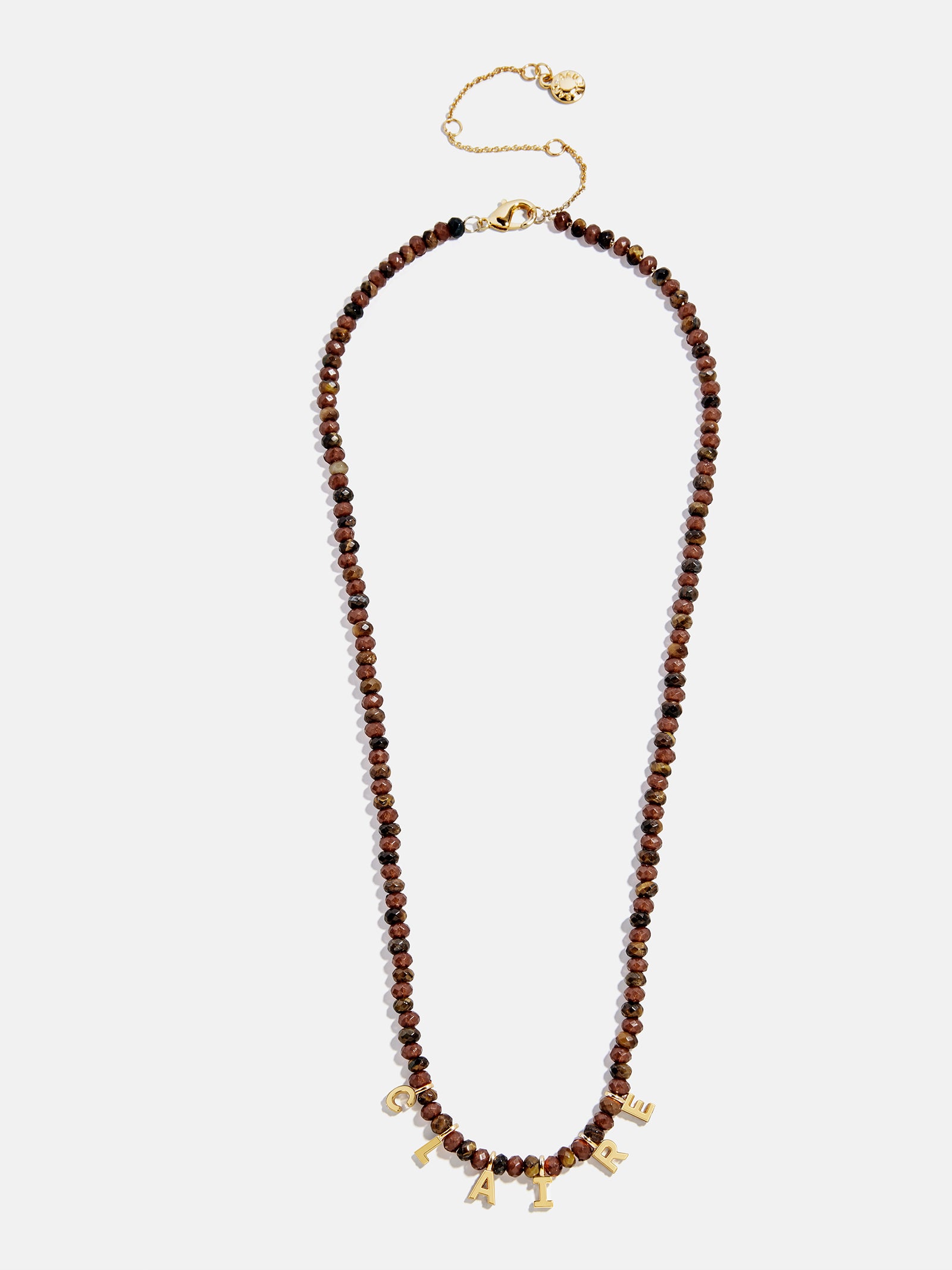 Mini Semi-Precious Custom Necklace - Tiger's Eye - Image 5